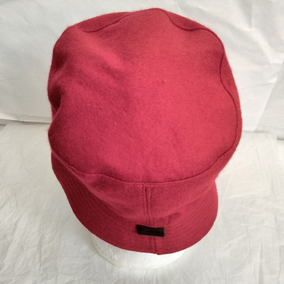 COACH Red Bucket Wool Hat Size M/L - Picture 8 of 12